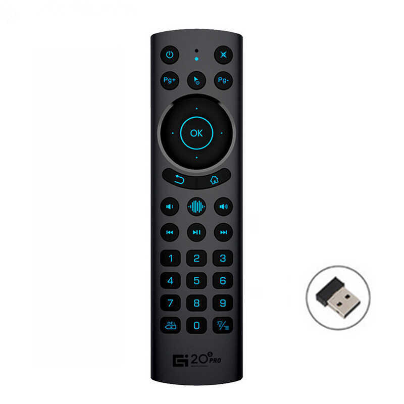 G G20s pro bt Bluetooth Voice Flying Mouse Đèn nền Chế độ kép Điều khiển từ xa bằng giọng nói 2.4G B