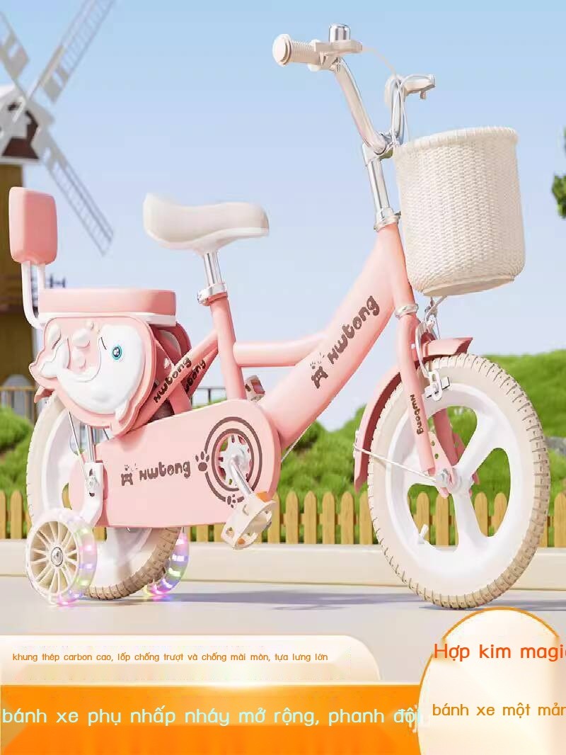 Xe 8 12 tuổi, em, có bàn đạp, mẫu mới 2025, bé gái, xe đạp cho trẻ em từ 3 đến 6 tuổi