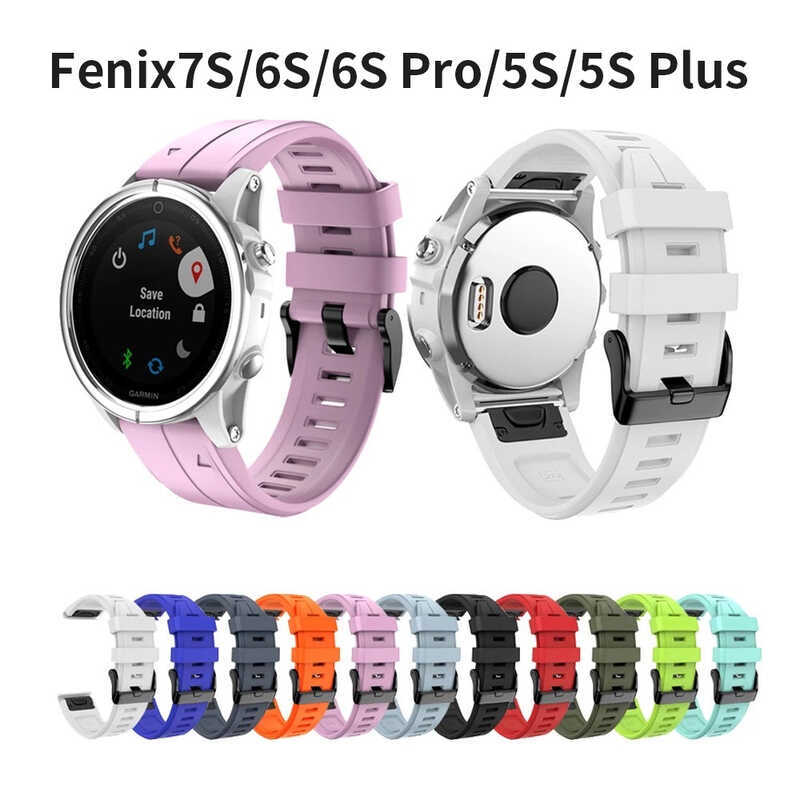 Đồng hồ Garmin Fenix7S / 6S / 6S Pro / 5S / 5S Plus Dây đeo thay thế dây đeo tháo nhanh bằng silicon
