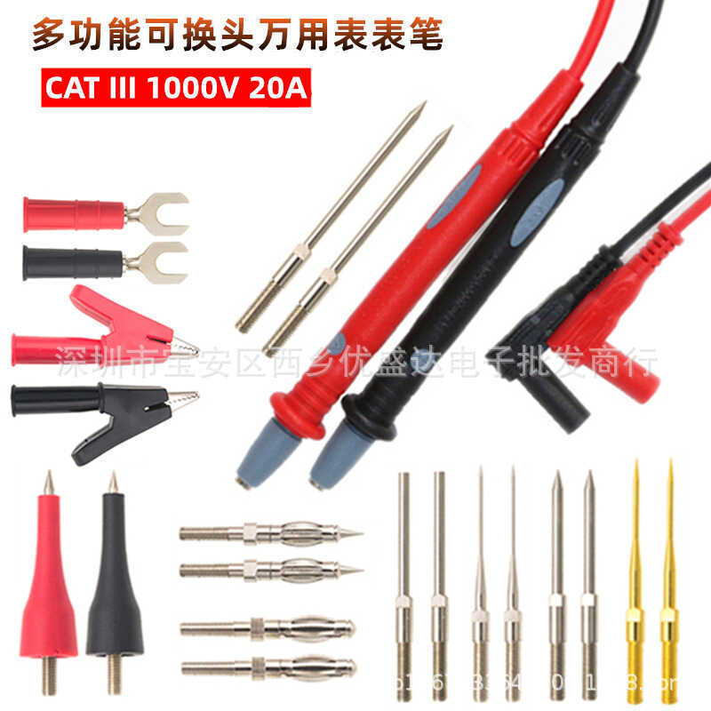 Đa chức năng 20 trong 1 Extra-Tip Silicone Antifreeze Đồng hồ vạn năng Bút hoán đổi kim vạn năng Dòn