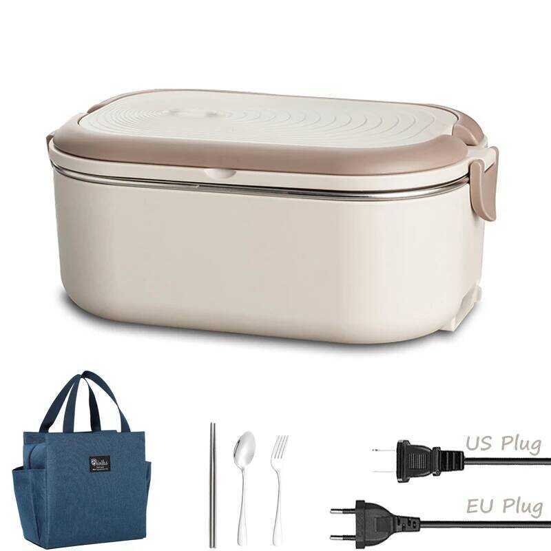 EU US Cắm Điện Làm Nóng Lh Box Máy Nóng Bữa Ăn 220V 110V 1L Du Lịch Ngoài Trời Làm Việc Thực Phẩm me