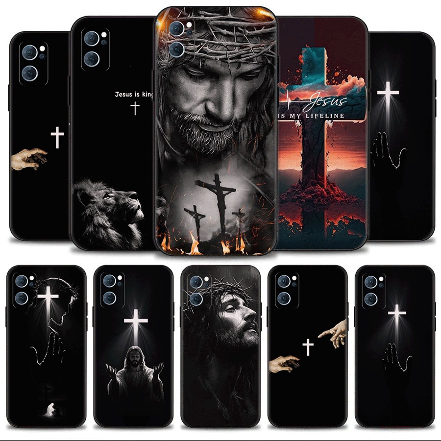 OPPO Reno 5 Lite 5K 8T 7Z 7 Lite K1 Kinh Thánh Chúa Giêsu Kitô TPU vỏ mềm vỏ điện thoại di động màu 