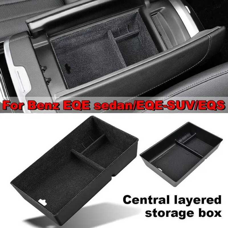 Dành Cho Benz EQE Sedan / EQE-SUV / EQS Xe Sắp Xếp Hộp Tay Vịn Điều Khiển Trung Tâm Đồ Vặt Khay Phụ 