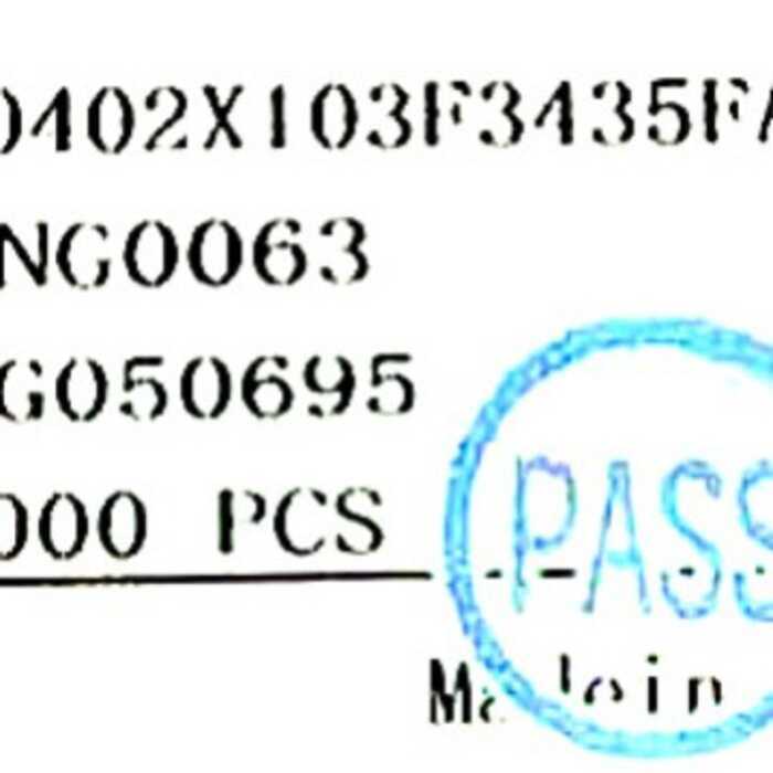 Điện trở nhiệt Chip Shunluo / QN / 0402 NTC 10K B3435 Độ chính xác cao 1% Hàng có sẵn