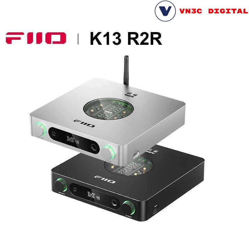 Bộ khuếch đại tai nghe để bàn FiiO K13 R2R BT5.4 DAC R2R 24bit độ trung thực cao - Chính Hãng