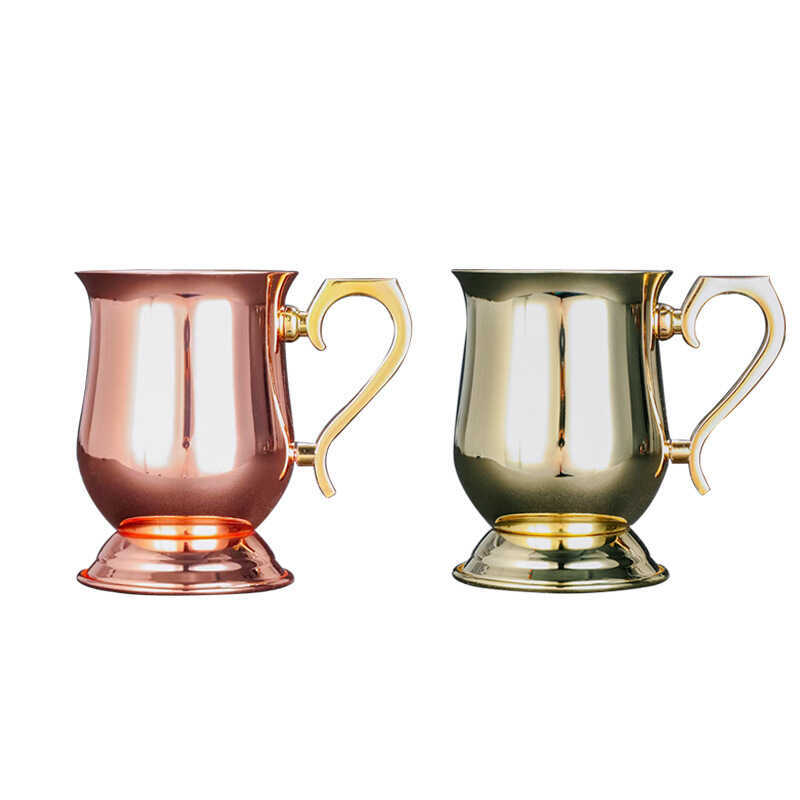 Thép không gỉ 304 Thanh Rượu Ly Cocktail Bia Thủy Tinh Tinh Tinh Thần Moscow Mule Glass Flame Glass