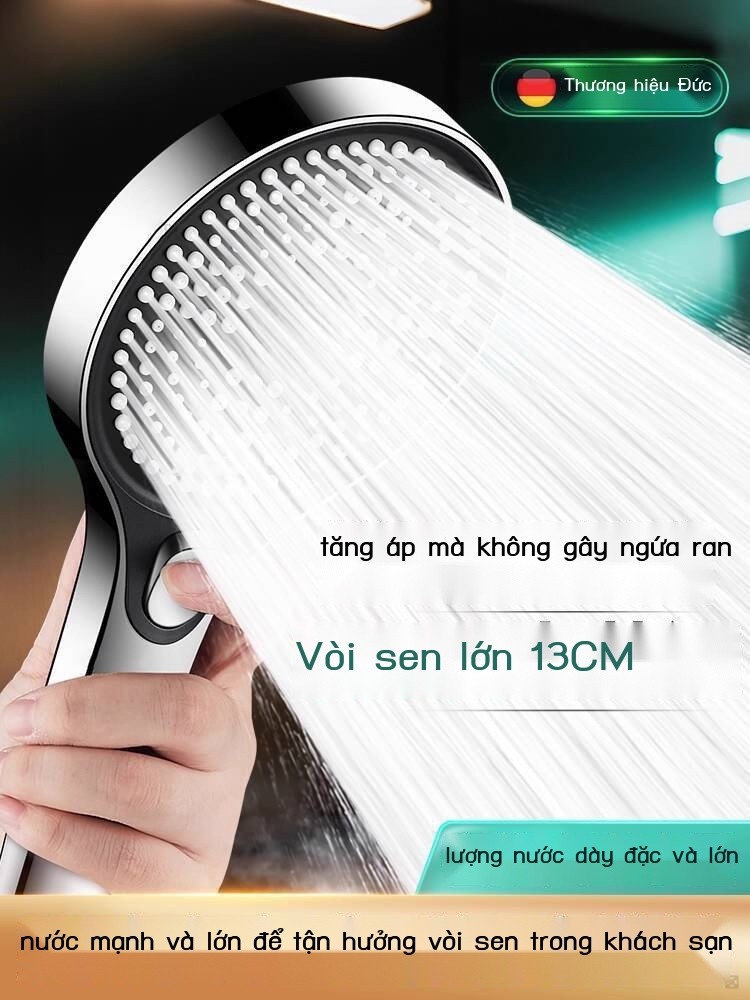 Đầu tăng áp với ống cho máy nước nóng gia đình Bộ vòi sen mưa 4079
