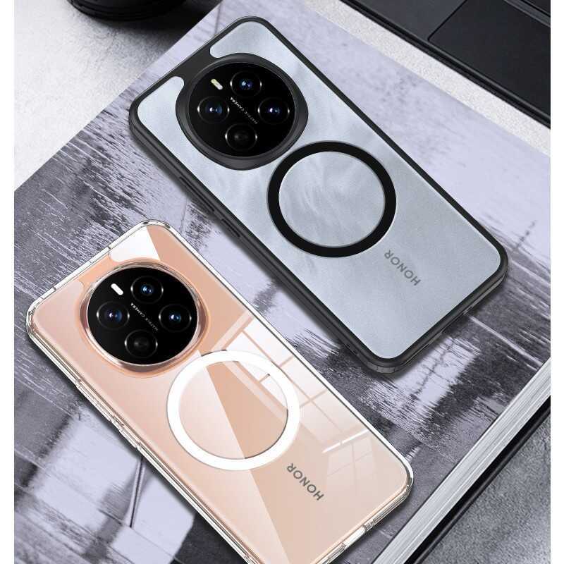 Thích hợp cho Glory magic7Pro Vỏ điện thoại từ tính Armor Ice Crystal Glory 300 Vỏ bảo vệ mờ bán tro