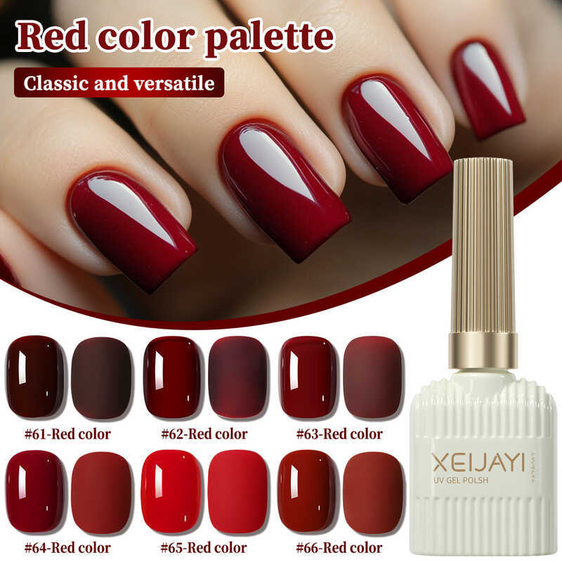Encore Red Series Nail Polish Keo 2025 White Cherries Wine Red Làm móng tay Shop chuyên dụng