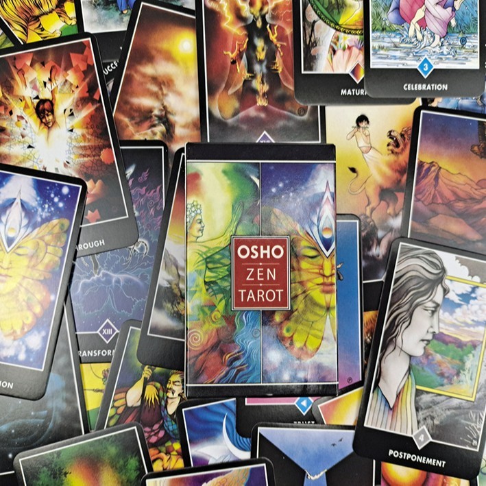 Bộ bài Osho Tarot Zen với chất liệu bảng đồng cho các trò chơi tâm linh thiền định và