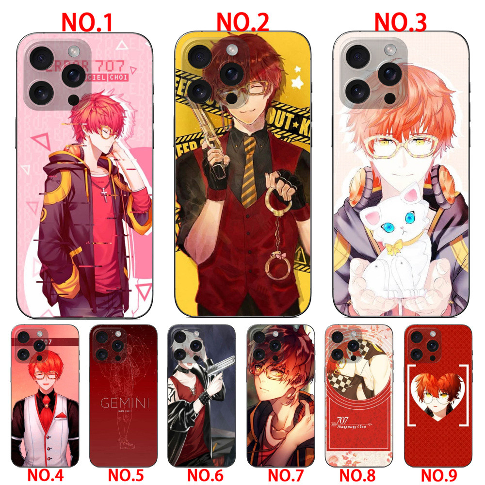 Ốp điện thoại 707 Mystic Messenger cho Huawei Y7A Y9S Nova 8i Pura 70 Nova 12i 13i Nova 12 13 Nova 5