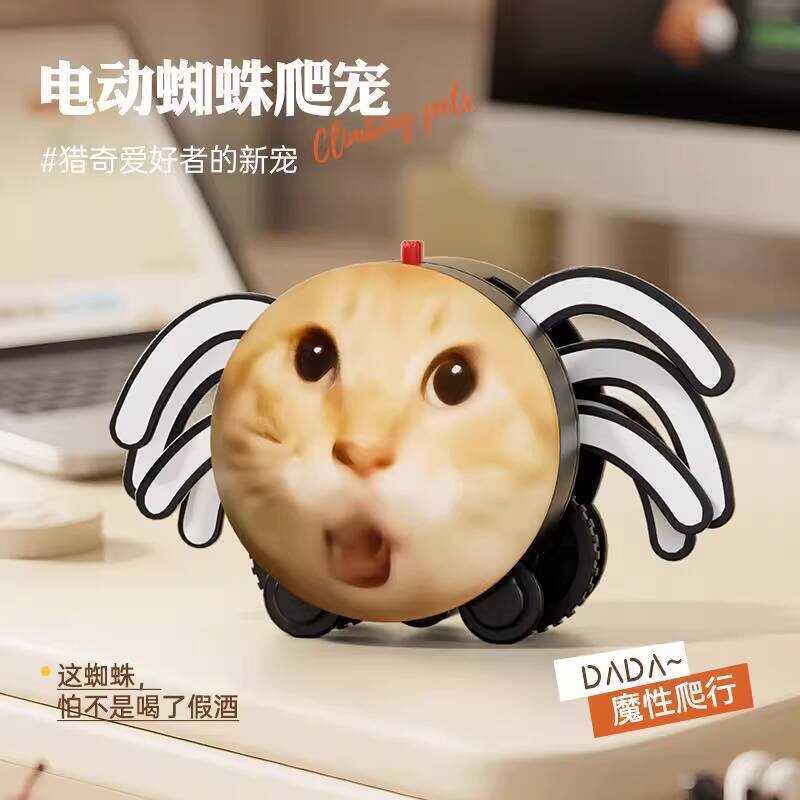 Mèo 3d In Điện Có Thể Bò Hakimi Spider Cat Robot Phong Cách