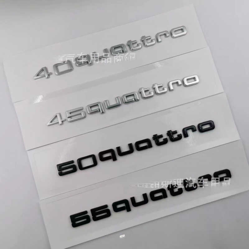 Thích hợp cho phong cách mới Audi etron Word Mark Car Mark New Electric Car Rear Tail Mark 55 quattr