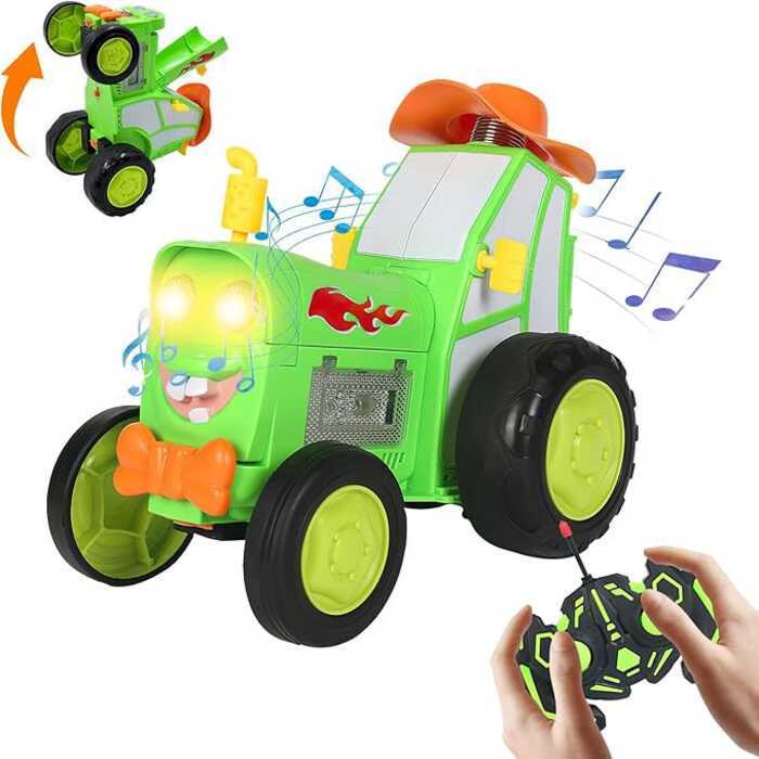 Crazy Dancing Car Dancing Stunt Car Sạc USB với nhạc nhẹ Điều khiển từ xa Xe lửa Đồ chơi
