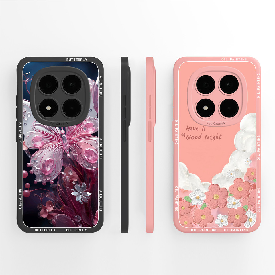 Ốp Lưng Cho Xiaomi Redmi Note 15 15 Pro 15 Pro Plus Brilliant Flower Cloud Bền Chống Trơn Trượt Vuôn