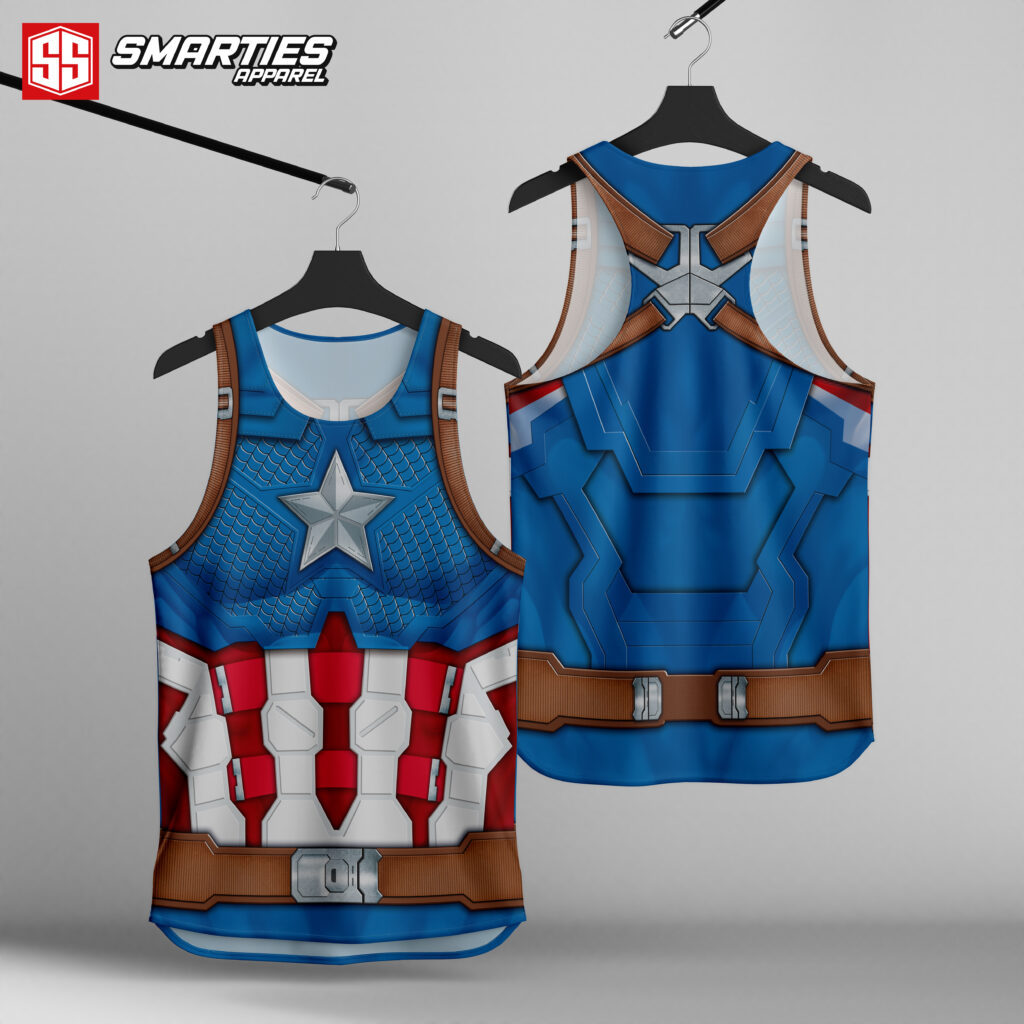 Super Running Singlet Captain America