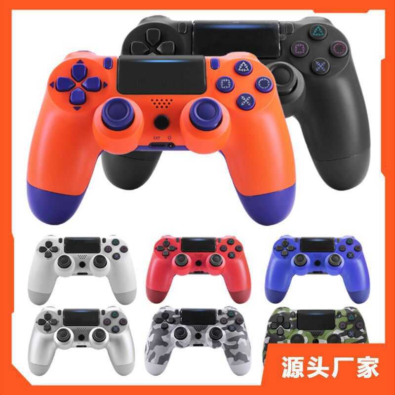 P PS4 Tay cầm chơi game Bluetooth không dây Rung kép Tương thích PS4 PS5 Tay cầm USB PC Máy tính hơi