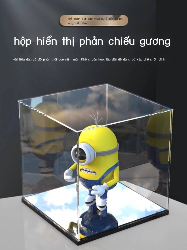 Hộp trưng bày mô hình Anime Acrylic Lego đồ chơi khối xây dựng trong suốt, có thể tùy chỉnh