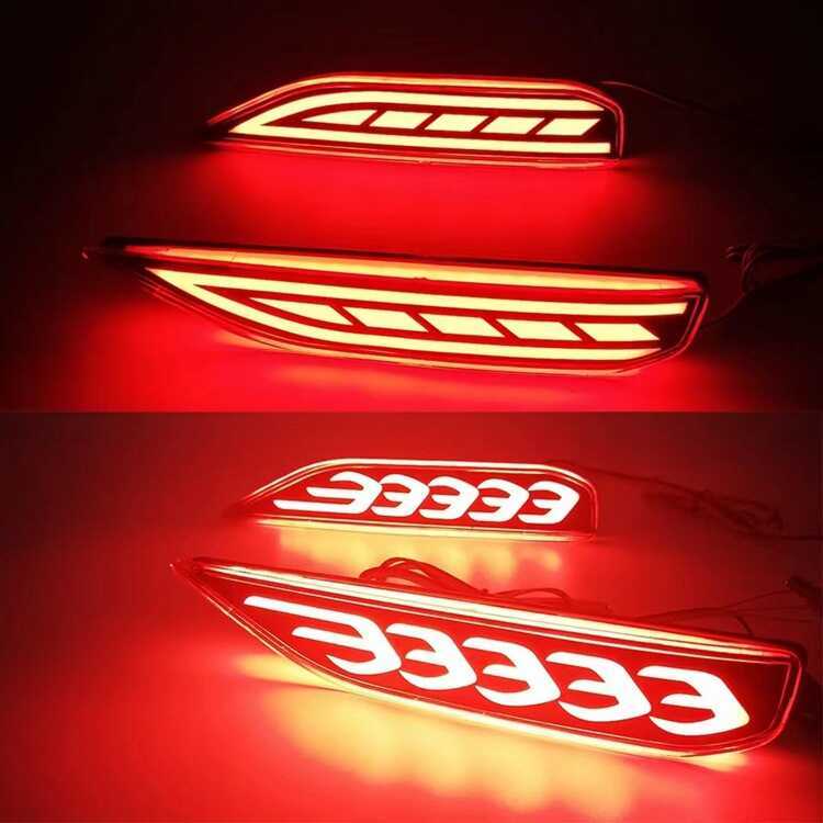 Thích hợp cho Mitsubishi xpander Đèn cản sau Mitsubishi Đèn LED cản sau Đèn hậu sửa đổi