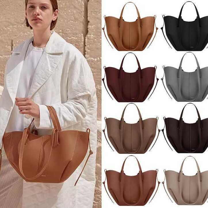 Túi Tote Polene Polene Cyme Da Thật Chính Hãng Đi Làm Túi Đeo Vai Di Động Túi Tote Thiết Kế Niche
