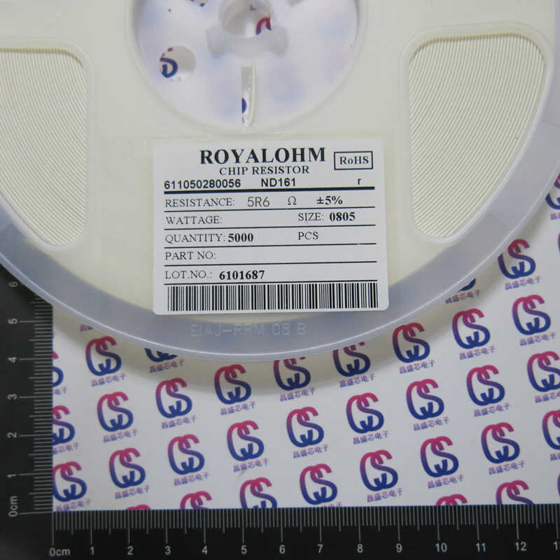 Điện trở Chip 0805 5R6 5.6 R Om Precision 5% 5000 miếng = 40 Yuan Âm thanh dày Đài Loan