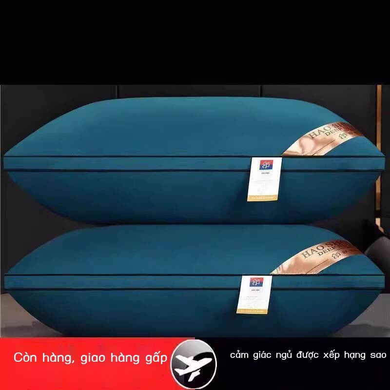 Bộ vỏ và ruột gối cao cấp khách sạn, cổ, hỗ trợ giấc ngủ, bị xẹp, không biến dạng, dành cho nam giớ