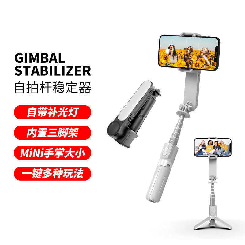 L09 Điện Thoại Di Động Selfie Stick Bluetooth Điều Khiển Từ Xa Làm Đẹp Lấp Đầy Ánh Sáng Trục Đơn Gim