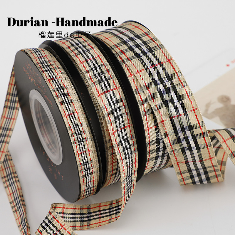 Phong Cách Anh Ruy Băng Gói Quà Kẻ Sọc Ruy Băng Nơ Ruy Băng Trang Trí Hoa Ruy Băng Handmade DIY Ruy 