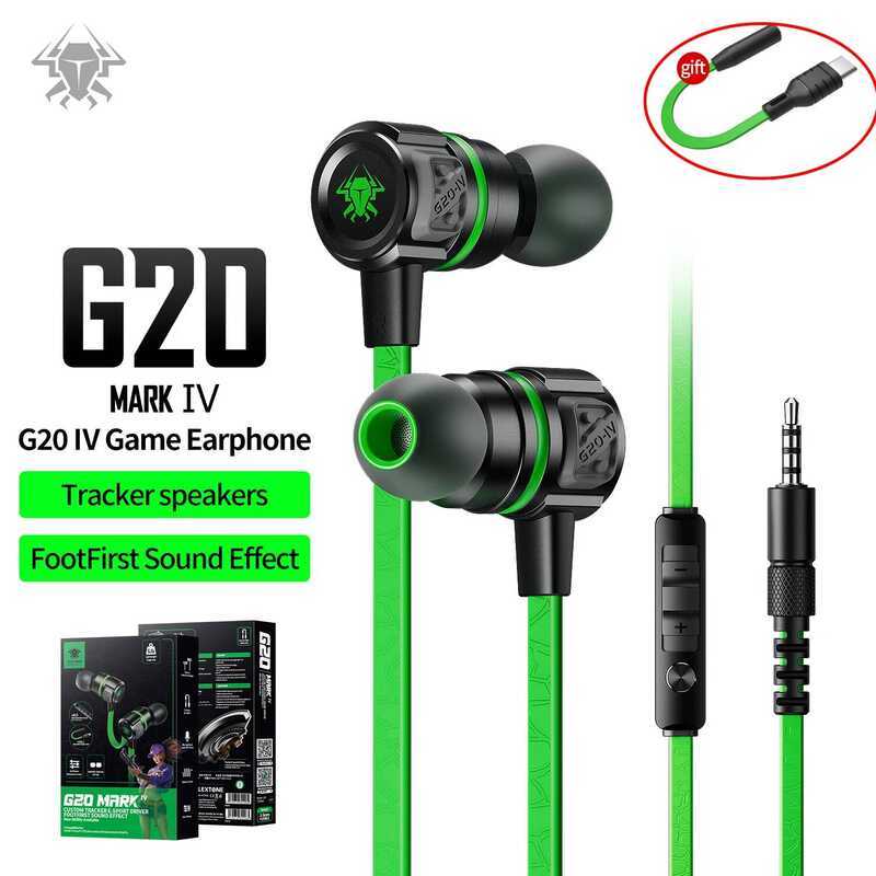 Tai nghe LOẠI C / 3.5mm G20 hammerhead Bass tai nghe có mic Tai nghe chơi game PUBG game thủ Chơi ta