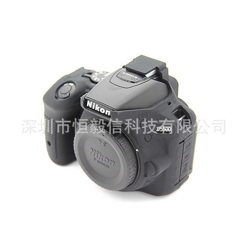 Thích hợp cho máy ảnh Nikon D5500 D5600 Vỏ silicon Túi đựng máy ảnh Vỏ bảo vệ Chụp ảnh Vỏ mềm