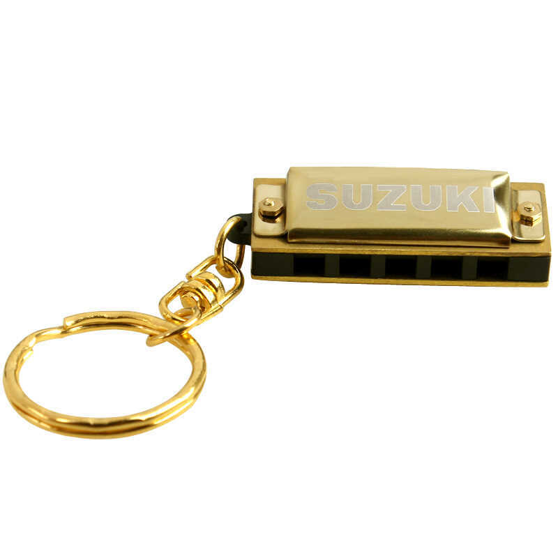 SUZUKI SUZUKI S-5 Móc Khóa Mini Mười Lỗ Nhỏ Harmonica Vàng Trẻ Em Harmonica