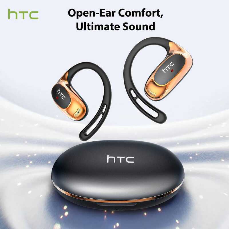 Tai nghe dịch thuật HTC NE35 Bluetooth V6.0 AI OWS Sport Tai nghe không dây móc tai siêu nhẹ thoải m