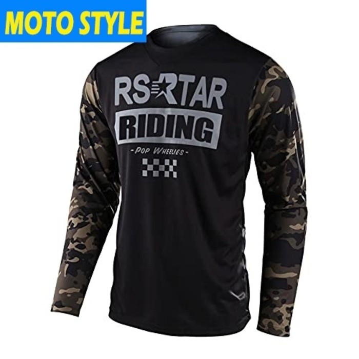 Áo thun nam dài tay Rstar vải thoáng khí, phù hợp đi xe máy và địa hình, khô nhanh