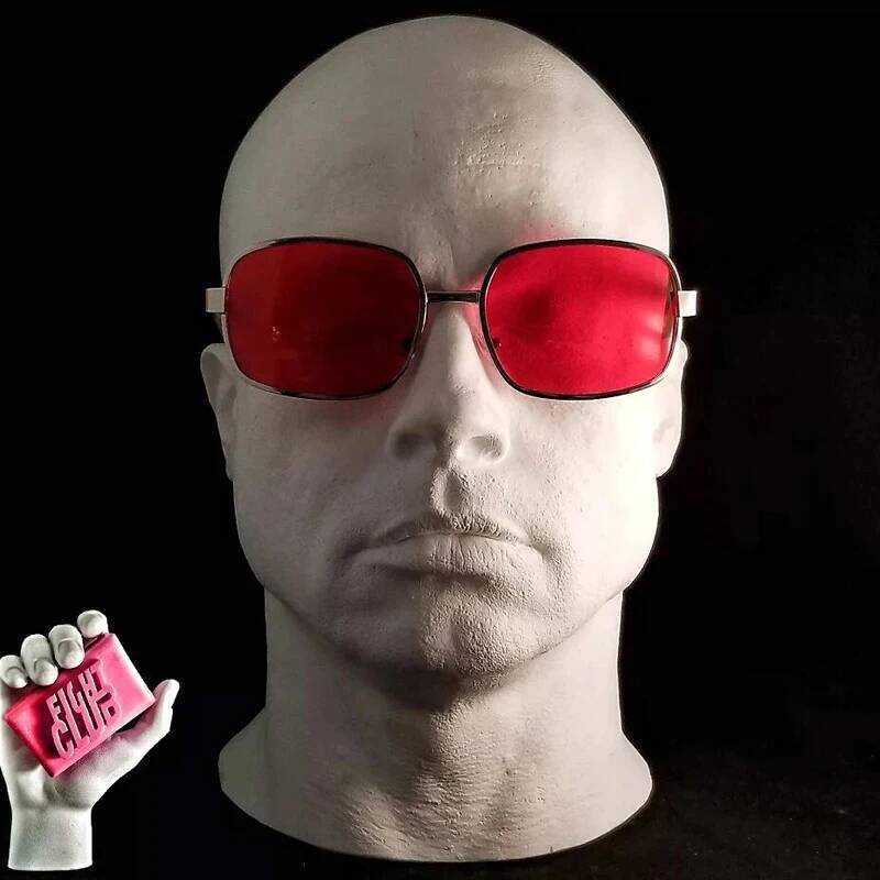 Kính râm Oliver Peoples 523 màu đỏ - Phong cách Fight Club - Có hộp