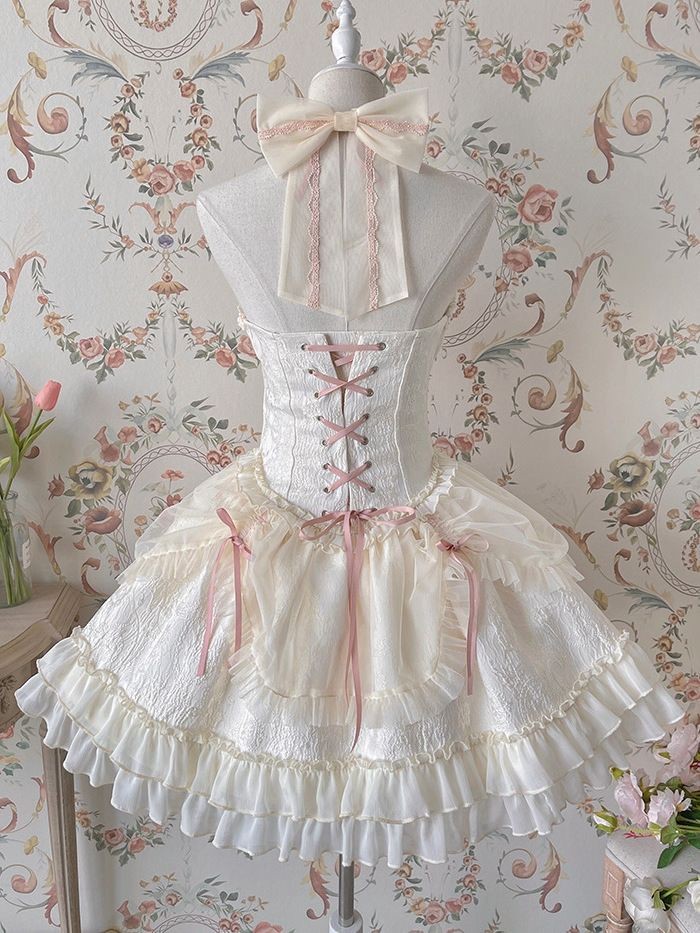 F Gothic Cross Princess Dark Gothic Búp bê Gothic Gothic Gothic Váy dây lolita