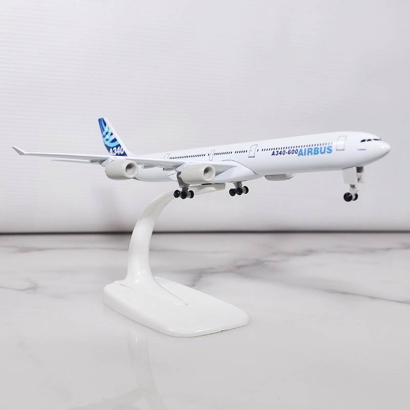 Mô hình máy bay Airbus A340 có bánh xe 20cm, hợp kim loại, sản phẩm hoàn thiện A320 của hãng hàng k