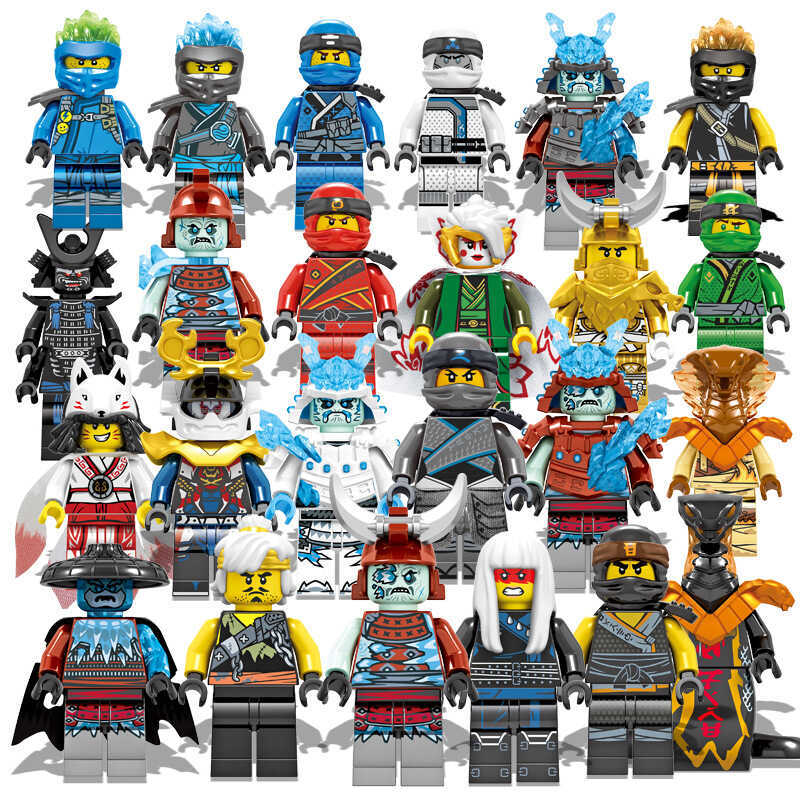 Túi Ngôi Sao DG12 Tương Thích Lego Phantom Series 24 Ninja Khối Xây Dựng Lắp Ráp Đồ Chơi Minifigures