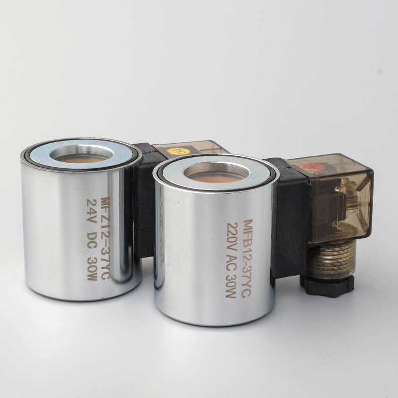 Cuộn dây van lỏng điện từ thủy lực MFB12-37YC MFZ12-37YC 24V Lỗ bên trong Chiều dài 23mm 51mm
