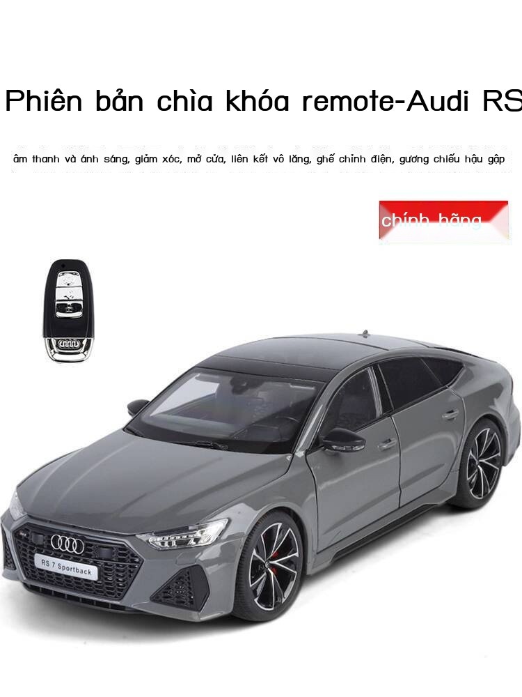 [HOT 2025] Mô hình Audi RS7 điều khiển từ xa bằng hợp kim, trang trí, phiên bản giả thật 1:18, đồ c