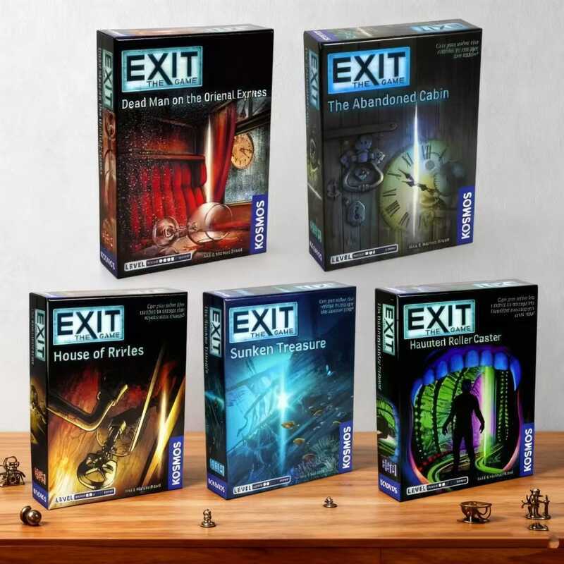 Ngoại Thương Phiên Bản Tiếng Anh THE EXIT GAME Family Secret Room Escape Experience Card GAME