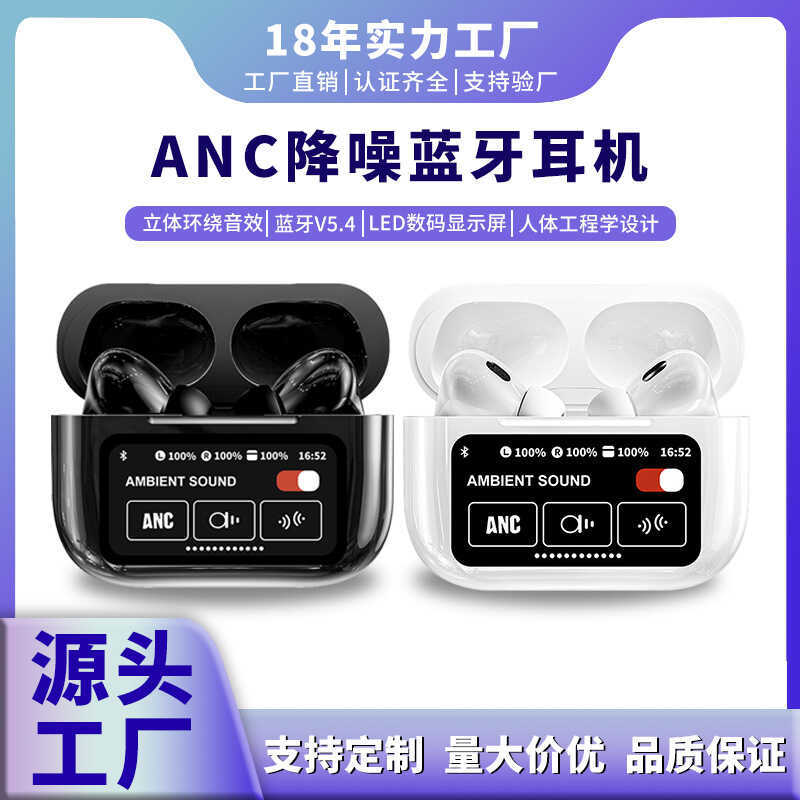 Tai nghe Bluetooth nhét tai A9Pro Tuổi thọ pin siêu dài Bluetooth khử tiếng ồn ANC không dây