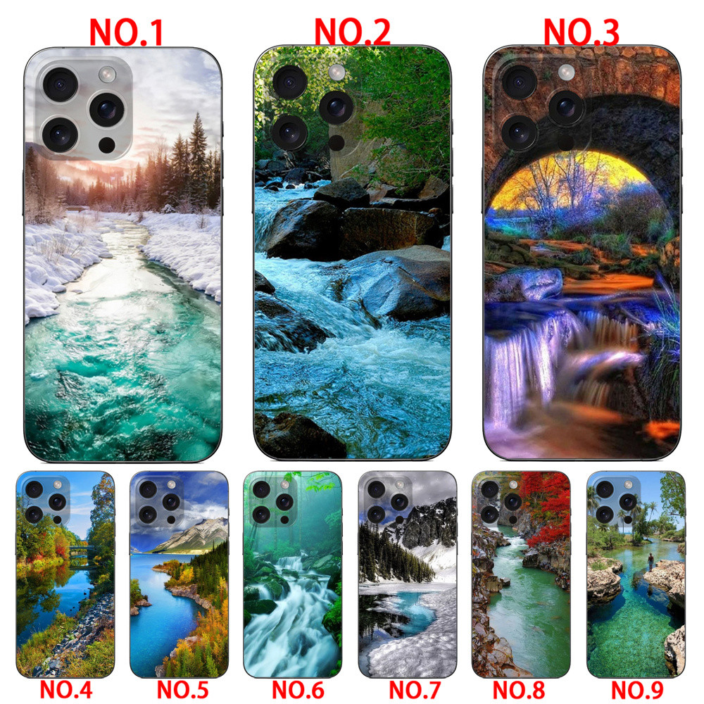 Ốp lưng sông cho Samsung A03 A04 A14 A15 A16 A17 S25 S25 Ultra S23 S23 Ultra