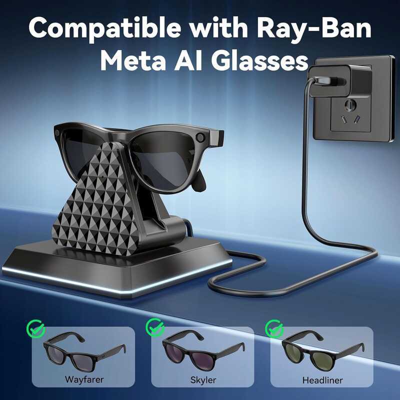 Ray-Ban meta rayban Kính Thông Minh Sạc AI Người Sạc Thông Minh usb Sạc