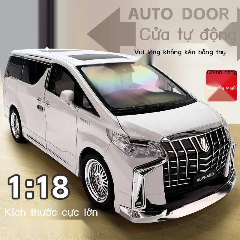 [GIÁ SỐC] Mô hình Toyota Alphard 1:18 hợp kim, mô phỏng thật