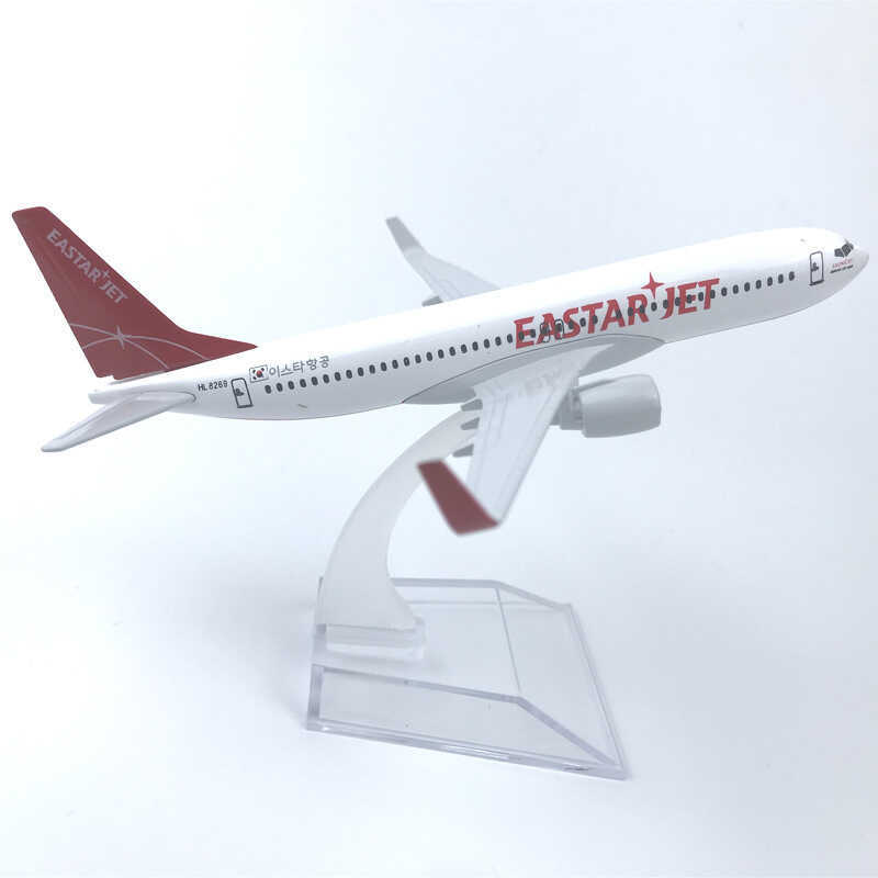 Mẫu máy bay hợp kim 16CM Hàn Quốc Yista Airlines Boeing 737 EASTAR JET Bán hàng trực tuyến