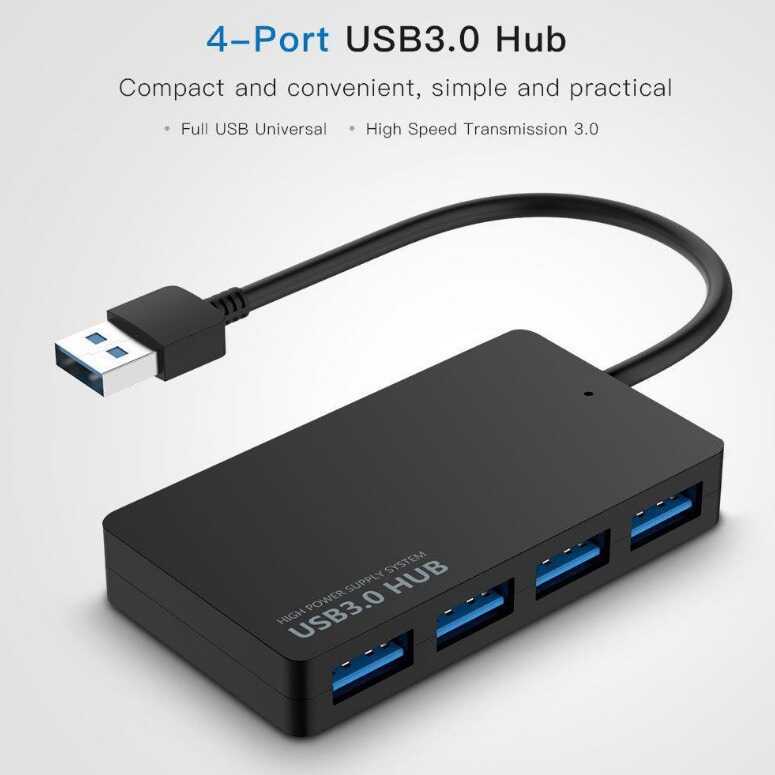 Bộ chia Hub Hub 4 cổng USB3.0 siêu mỏng typecusbhub Một cho bốn trạm nối dài USB