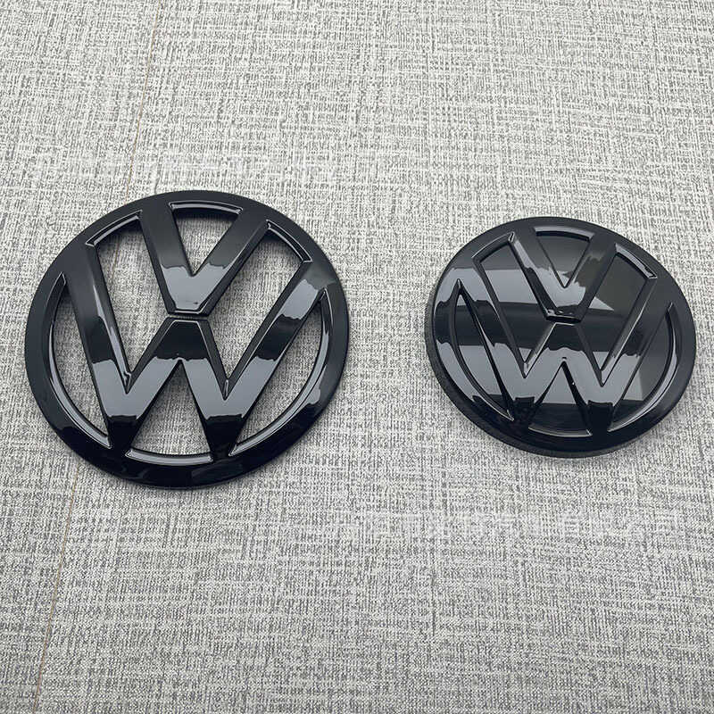 Thích hợp cho Volkswagen 14-17 Golf 7GOLF 7 MK7 Sửa Đổi Logo Ô Tô Màu Đen Logo Lưới Tất Cả Đen Mặt T