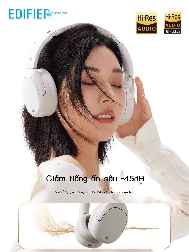 [HOT 2025] Tai Bluetooth Edifier W830NB, tai nghe không dây chống ồn chủ động, chất lượng âm thanh