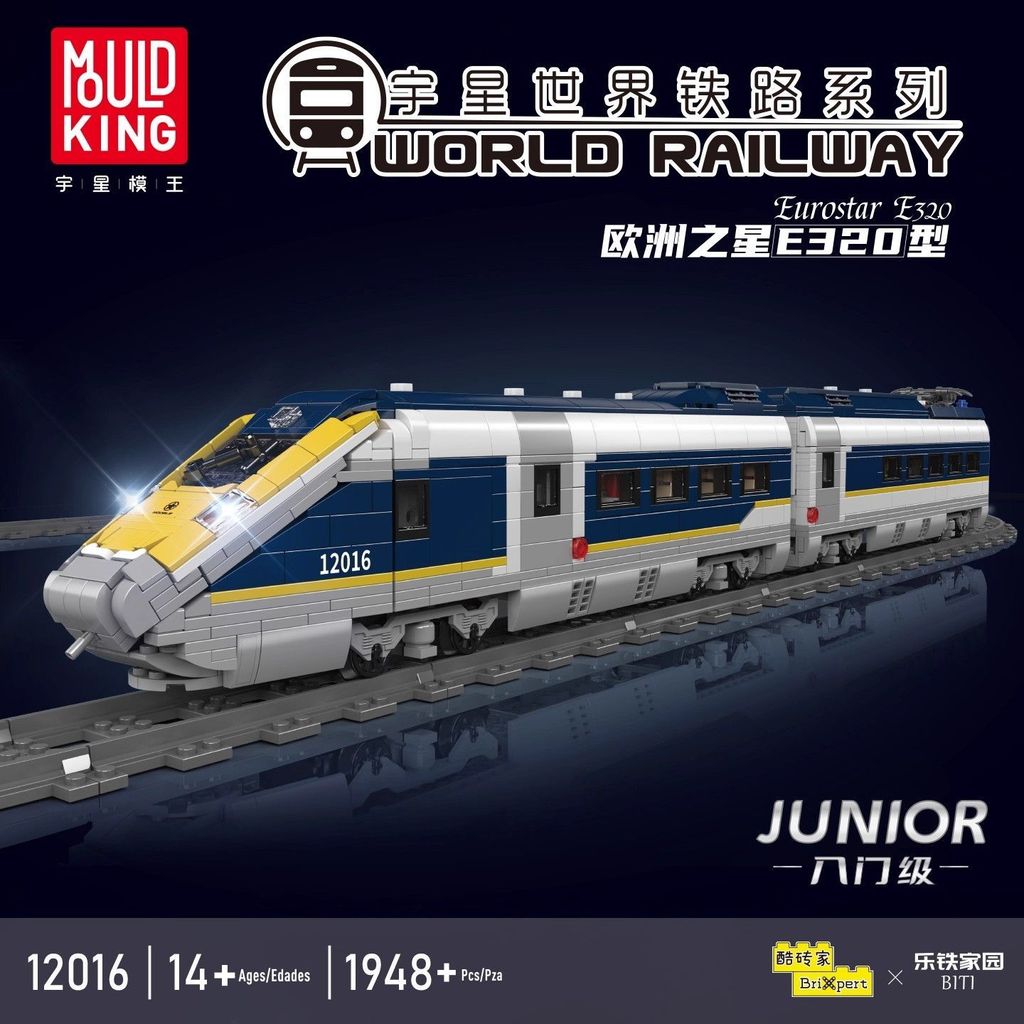 Tương thích 12016 Tàu Hỏa Eurostar Mô Hình Lắp Ráp Đồ Chơi Nam Quà Tặng