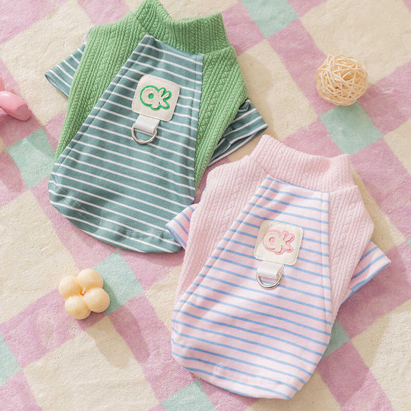 Quần áo cho chó cưng Chó nhỏ Bichon Teddy Thu Đông Hai chân Top Bichon Quần áo cho chó Teddy